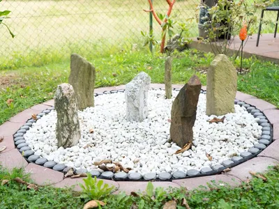 Steinkreis im Garten