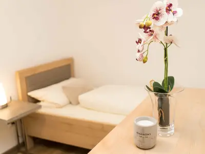 Zweiter Schlafraum mit zwei Einzelbetten