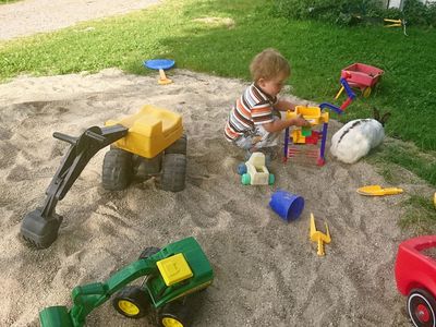 Spielplatz -Sandkasten