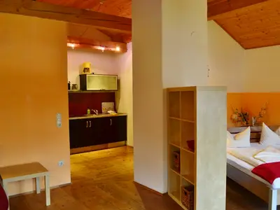 Unsere Ferienwohnung "Nussbaum" - ideal für 2 Personen  mit Balkon