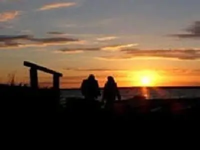 Sonnenuntergang am Bodden