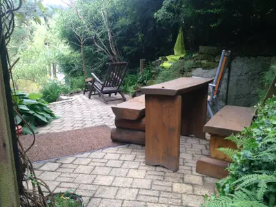 Blick auf die Terasse