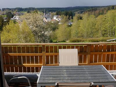 Haus Maria, Neuhütten, Terasse mit Ausblick