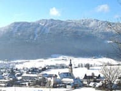 Blick vom Balkon im Winter