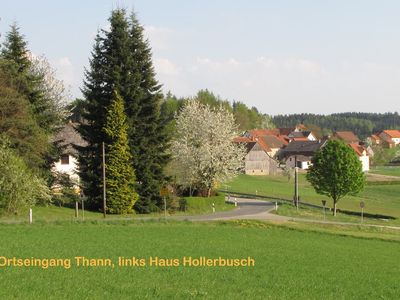 Ortseingang Thann, links Haus Hollerbusch