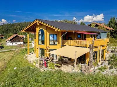 Blockhaus am Baumwipfelpfad