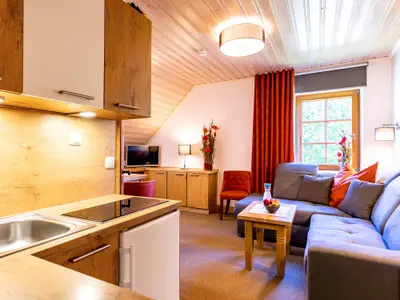 Fewo Sperlingslust: Wohnraum mit Küche