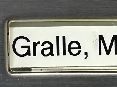 Klingelschild GewO