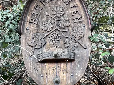 Biengarten Schild