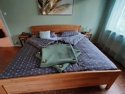 grünes Schlafzimmer