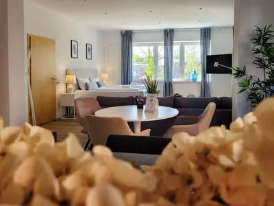 Blick in das Wohnzimmer