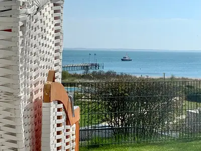 Schöne Ferienwohnung für vier Gäste mit Meerblick und Terrasse in Pelzerhaken