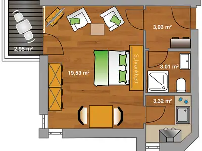 Ferienwohnung für 2 Personen (29 m²) in Neustadt In Holstein 10/10