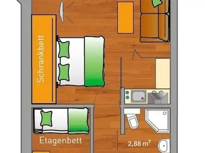 Ferienwohnung für 4 Personen (41 m²) in Neustadt In Holstein 3/10