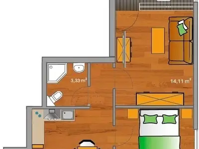 Ferienwohnung für 2 Personen (43 m²) in Neustadt In Holstein 2/10