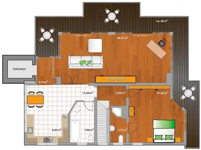 Ferienwohnung für 2 Personen (120 m²) in Neustadt In Holstein 8/10
