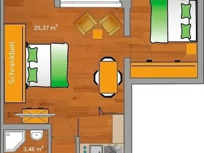 Ferienwohnung für 4 Personen (44 m²) in Neustadt In Holstein 3/10