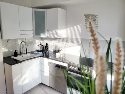 Moderne Küche mit Ausstattung