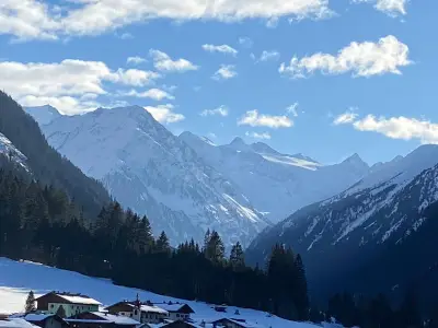 Winter-Blick aus Küche teileinwärts