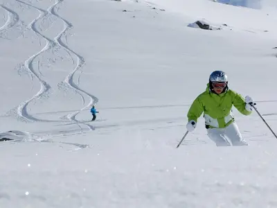 Skifahrerin - Stubaier Gletscher
