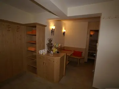 Saunabereich mit Teebar