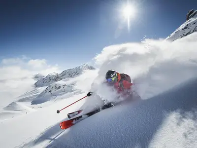 Skifahren im Stubai