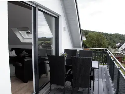 Panoramablick Balkon