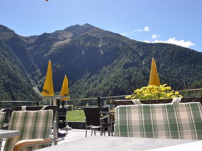 Aussicht Sonnen- und Panoramaterrasse Tauferberg