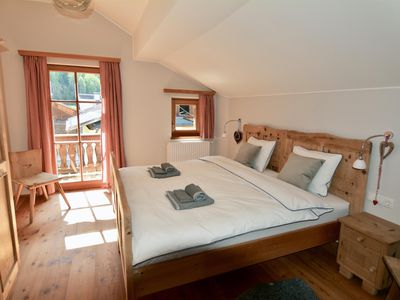Schlafzimmer im Berghof Niederthai