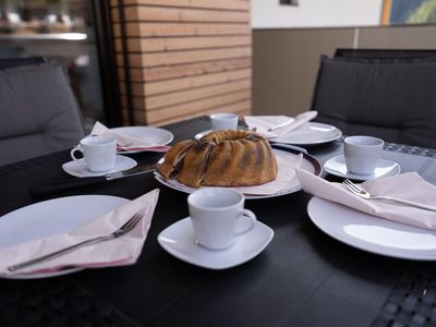 Frühstück auf der Terrasse