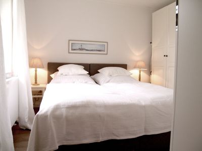 Schlafzimmer der Ferienwohnung Düne in Norddorf auf Amrum