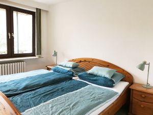 Schlafzimmer 1 im Bungalow Frisia 2 in Norddorf auf Amrum