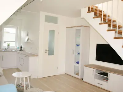 Wohnbereich der Ferienwohnung Himmelreich in Norddorf auf Amrum