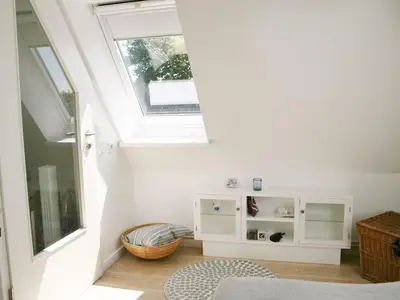 Schlafraum in der Ferienwohnung Himmelreich in Norddorf auf Amrum