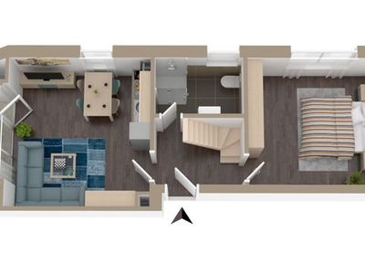 Ferienwohnung für 2 Personen (42 m²) in Norden 2/10