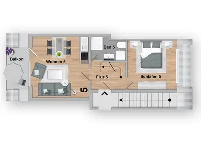 Ferienwohnung für 4 Personen (53 m²) in Norden 9/10