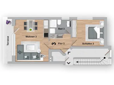Ferienwohnung für 2 Personen (50 m²) in Norden 6/10