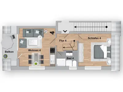 Ferienwohnung für 4 Personen (48 m²) in Norden 9/10