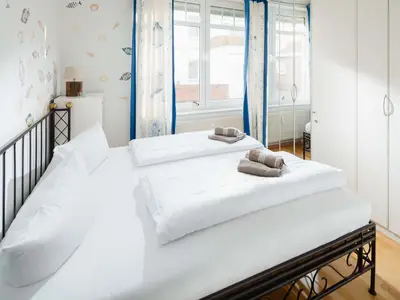 die insellotsen Norderney / Fewo Wanderdüne - Schlafzimmer (1 Doppelbett)