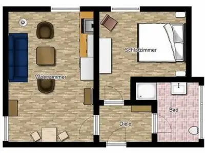 Ferienwohnung für 3 Personen (35 m²) in Norderney 10/10