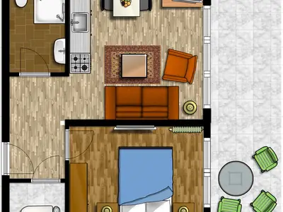 Ferienwohnung für 3 Personen (45 m²) in Norderney 5/6
