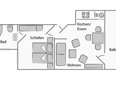 Ferienwohnung für 3 Personen (40 m²) in Norderney 8/9
