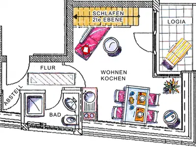 Ferienwohnung für 2 Personen (30 m²) in Norderney 9/10