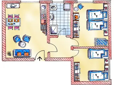 Ferienwohnung für 4 Personen (55 m²) in Norderney 9/10