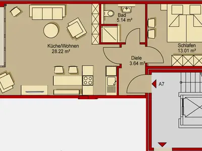 Ferienwohnung für 2 Personen (60 m²) in Norderney 9/10