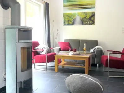 Wohnbereich mit Ofen