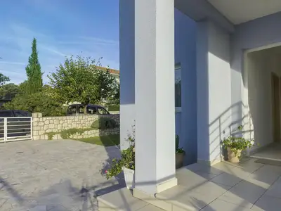 outside