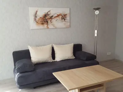 Sitzecke mit Doppelbettcouch