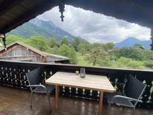 Ausblick von unserem überdachten Balkon.