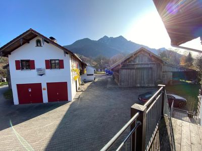 Ferienwohnung Eingang / Aussicht